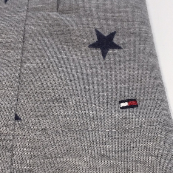 Tommy Hilfiger Infant Girls Jumper Dress Grey with Navy Stars Size 6-9 Months - Picture 3 of 8